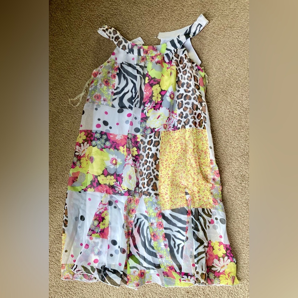 Colorful Patchwork Kids Dress